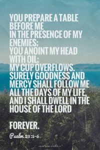 youprepareatablebeforeme